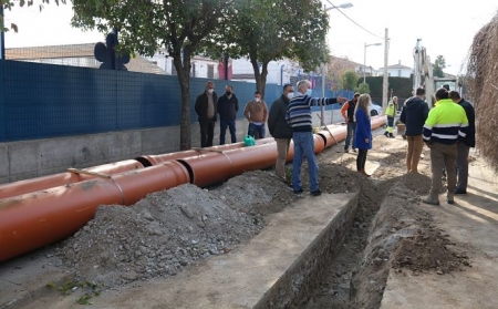 Imagen de la visita a las obras /AYTO. ALHENDÍN)