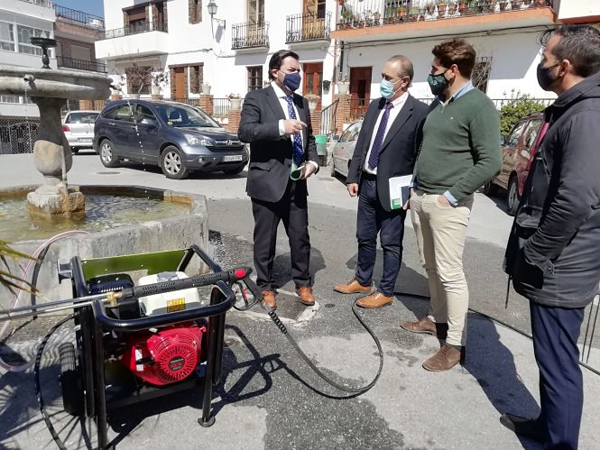 Imagen de la visita a Huétor Santillán (JUNTA)