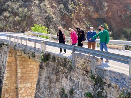 Imagen de la visita al puente de Albuñuelas (PP) 