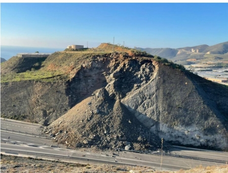 Imagen del desprendimiento en Castell de Ferro (SUBDELEGACIÓN)