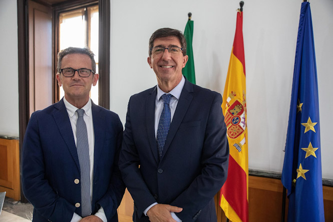 Juan Marín y Gustavo Rodríguez en una imagen de archivo (JUNTA)