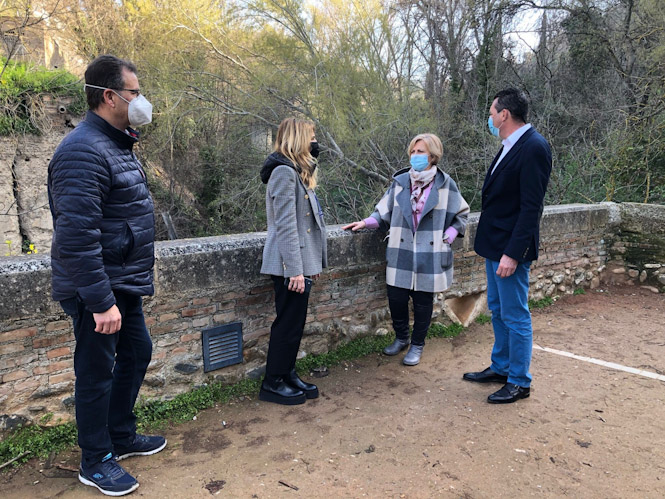 Imagen de la visita a la actuación (AYTO. GRANADA)