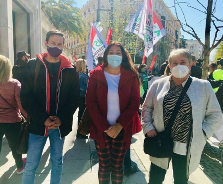 Manifestación en la Delegación de Educación (PODEMOS) 