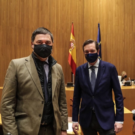 Los diputados nacionales del PP, Carlos Rojas y Pablo Hispán (PP) 
