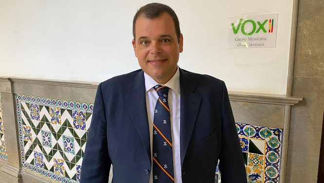   El portavoz de Vox en el Ayuntamiento de Granada, Onofre Miralles (VOX)