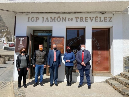 Imagen de la visita a Trevélez (CIUDADANOS)