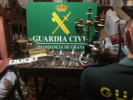 Imagen de los efectos recuperados (GUARDIA CIVIL)