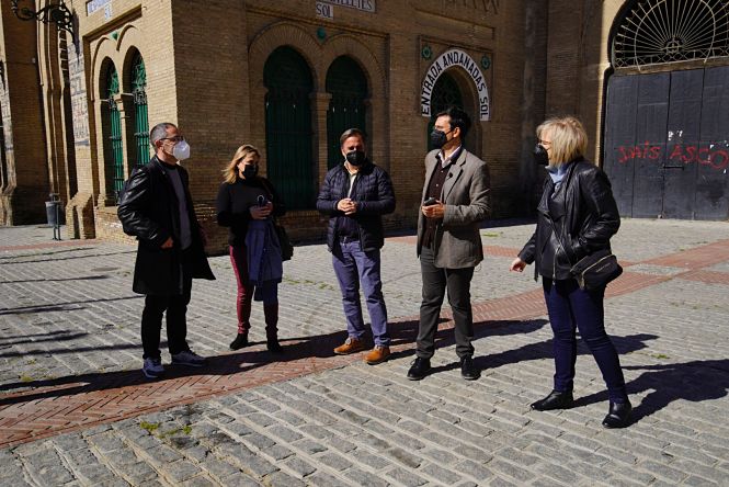 Imagen de la visita al Distrito Beiro (PSOE)