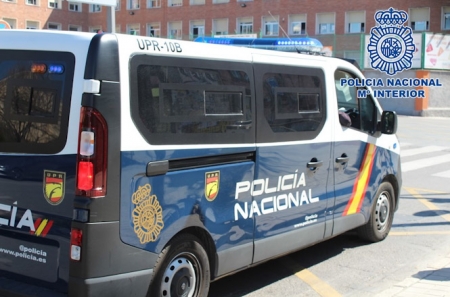 Imagen de un furgón policial (POLICÍA NACIONAL) 