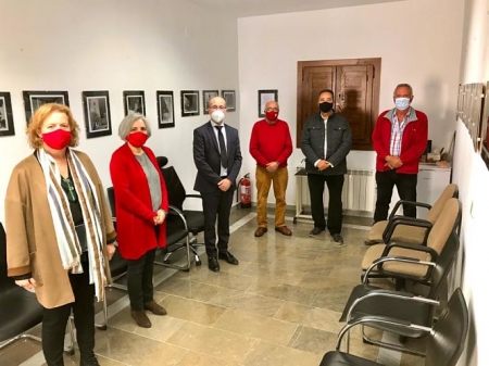 Imagen de la inauguración de la exposición (A.C. LANJARÓN) 