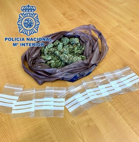 Imagen de la marihuana incautada (POLICÍA NACIONAL)