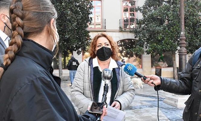 La coordinadora provincial de IU, Mari Carmen Pérez (IU)