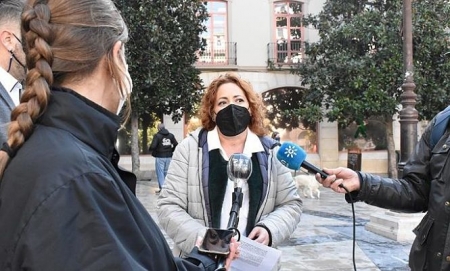 La coordinadora provincial de IU, Mari Carmen Pérez (IU)