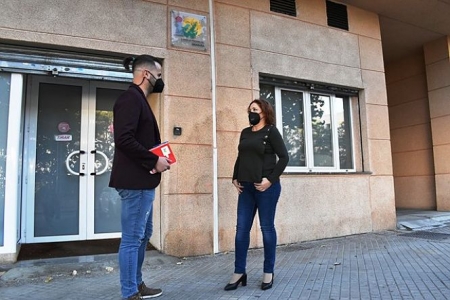 Mari Carmen Pérez y Jesús Fernández en rueda de prensa (IU)