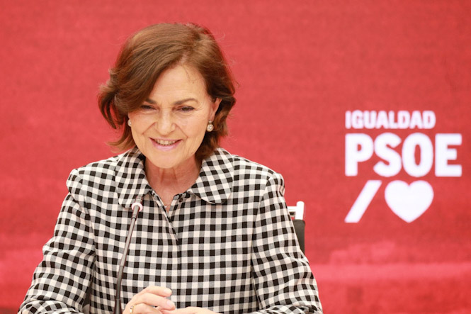 La vicepresidenta del gobierno, Carmen Calvo (PSOE)