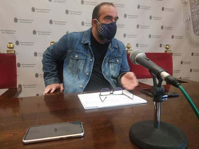 El concejal de Podemos-IU en Granada Francisco Puentedura (PODEMOS-IU)