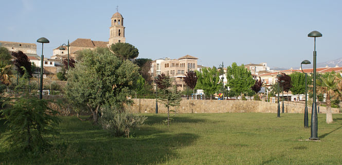 Vista de una zona verde de Alhendín (AYTO. ALHENDÍN)