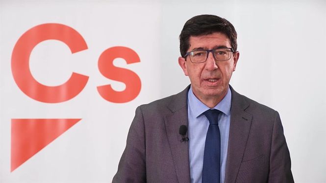El coordinador de Ciudadanos en Andalucía y vicepresidente de la Junta de Andalucía, Juan Marín, en una imagen de archivo (CIUDADANOS)