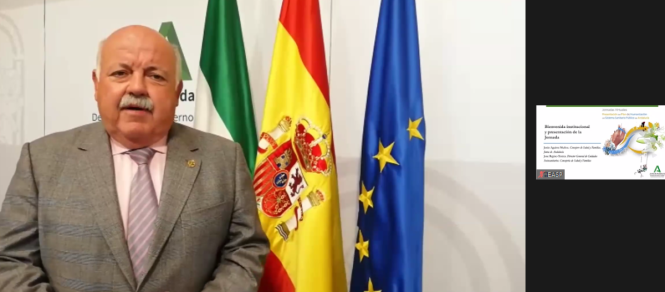 El Consejero de Salud y Familias, Jesús Aguirre (EASP)