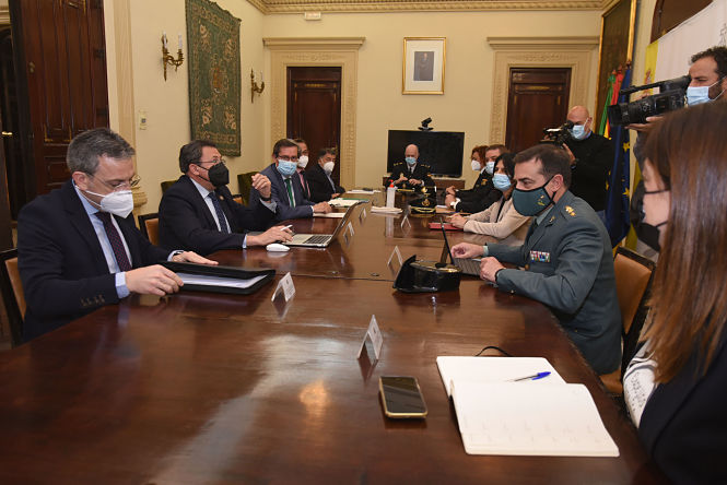 Imagen de la reunión con Endesa (R. MARTÍNEZ / DIPGRA)