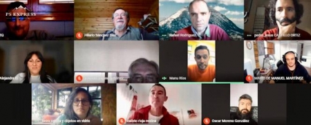 Imagen de la reunión telemática (PODEMOS)