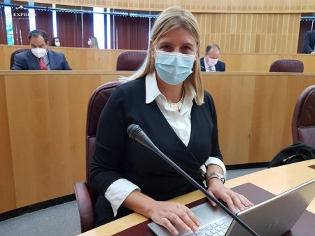 La portavoz del PP en Diputación, Inmaculada Hernández (PP)