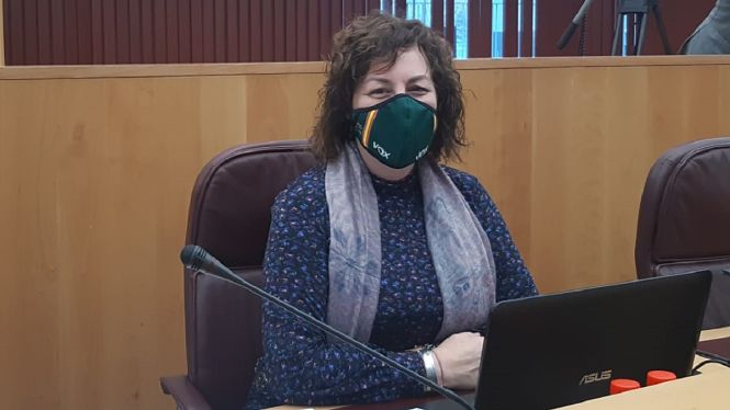 La Diputada provincial de Vox, Cristina Jiménez (VOX)