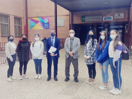 Imagen de la visita al IES Zaidín-Vergeles (JUNTA)