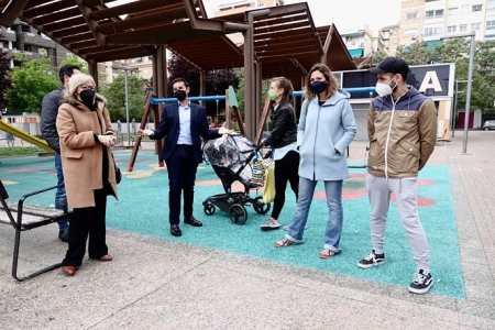 Imagen de la visita a La Hípica (PSOE)