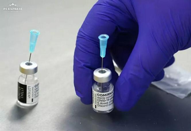 Viales de Pfizer/BioNTech en un laboratorio (MARCUS BRANDT/DPA)