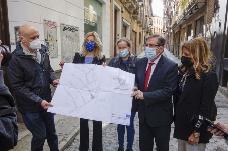 Imagen de la visita a las obras (JAVIER ALGARRA / AYUNTAMIENTO)