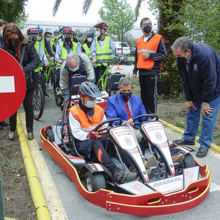Presentación de la nueva flota de vehículos del Centro de Educación Vial (JAVIER ALGARRA / AYUNTAMIENTO) Presentación de la nueva flota de vehículos del Centro de Educación Vial (JAVIER ALGARRA / AYUNTAMIENTO)
