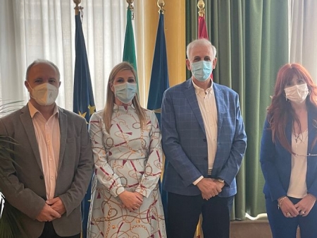 Imagen de la visita de Manuel Montalvo a Maracena (JUNTA)