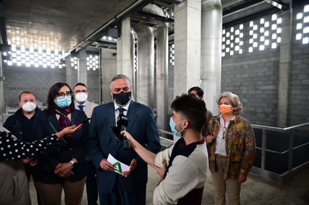 Pablo García ha visita el nuevo colector de Cúlalr Vega (JUNTA) Pablo García ha visita el nuevo colector de Cúlalr Vega (JUNTA)