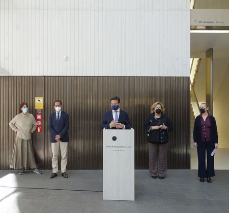 Presentación de la exposición del Centro Lorca (JAVIER ALGARRA / AYUNTAMIENTO) 