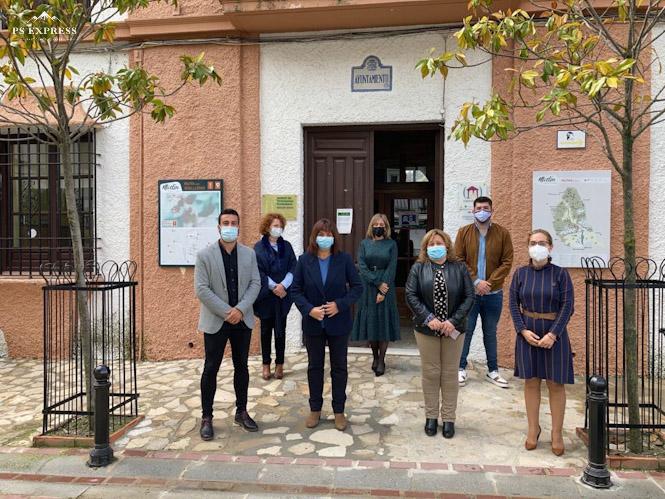 Imagen de la visita a Moclín (DIPUTACIÓN)