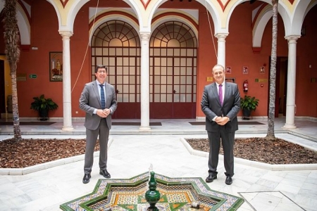 Enrique Barchino junto al vicepresidente de la Junta Juan Marín (JUNTA) 