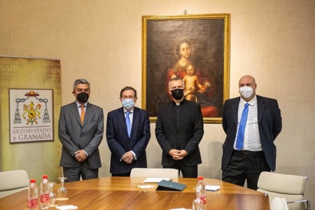 Firma del convenio para la iluminación artística del exterior de la Catedral (ARZOBISPADO) 