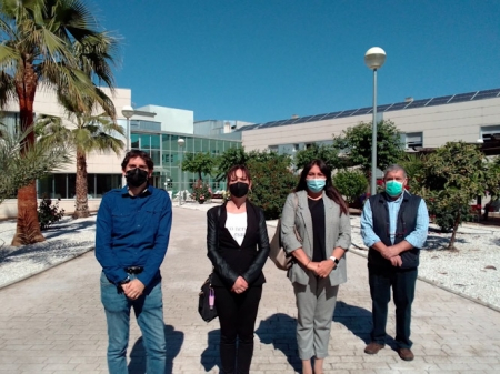 Imagen de la visita a la Residencia Santiago Carrillo (PODEMOS) 