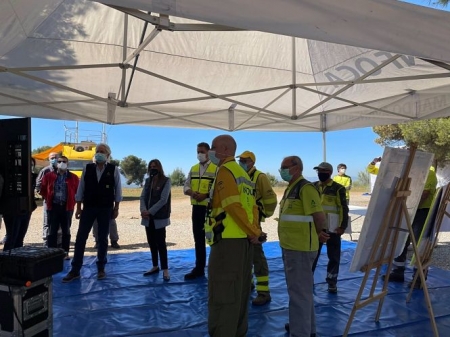 Simulacro de incendio en el entorno de Cenes de la Vega (JUNTA DE ANDALUCÍA) 