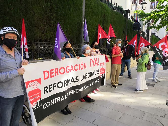 Concentración para pedir la derogación de la reforma laboral (CGT)