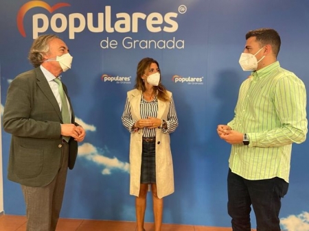 Indalecio Sánchez-Montesinos, Ana Mata y Rafael Caracuel (PP) 