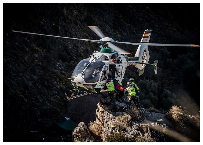 Imagen de uno de los rescates (GUARDIA CIVIL)