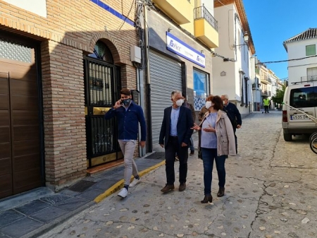 Imagen de la visita a Huétor Santillán (DIPUTACIÓN)