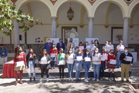 Imagen de la recepción de los estudiantes (AYTO. GRANADA)