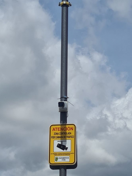 Imagen de una de las cámaras instaladas en el municipio (AYTO. OTURA)