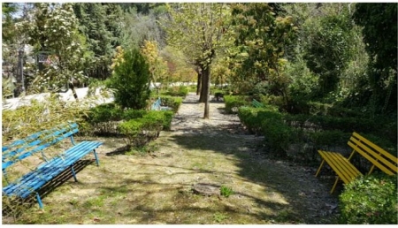 Imagen actual de los jardines del Paseo de Montefrío, que van a ser reformados (AYTO. MONTEFRIO)