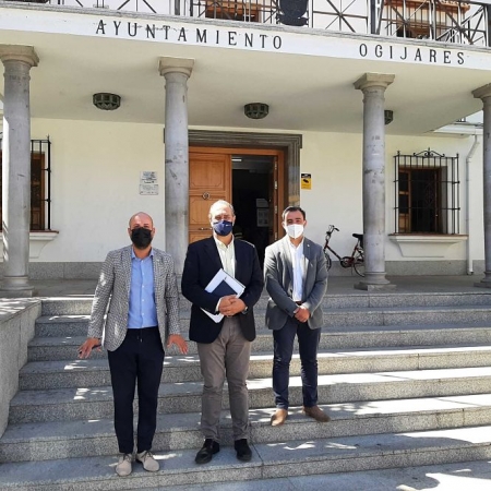 Imagen de la visita al Ayuntamiento de Ogíjares (JUNTA)