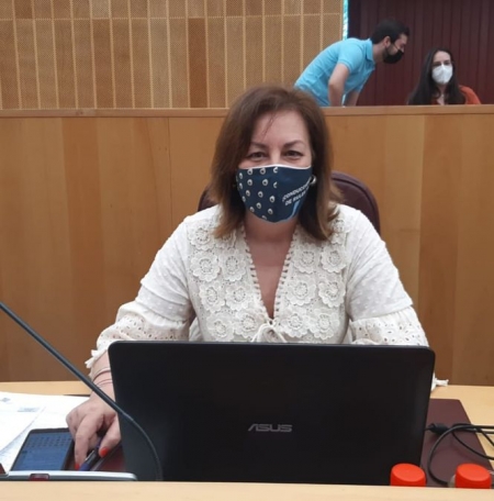 La portavoz de VOX en Diputación de Granada, Cristina Jiménez (VOX)