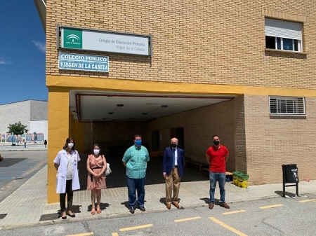 Imagen de la visita al Colegio Virgen de la Cabeza (JUNTA)